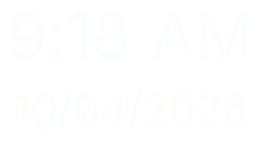 Clock tile with time and date