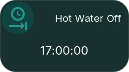 Date/Time tile showing a time