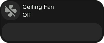 Fan tile while off