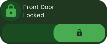 Lock tile, locked, in green