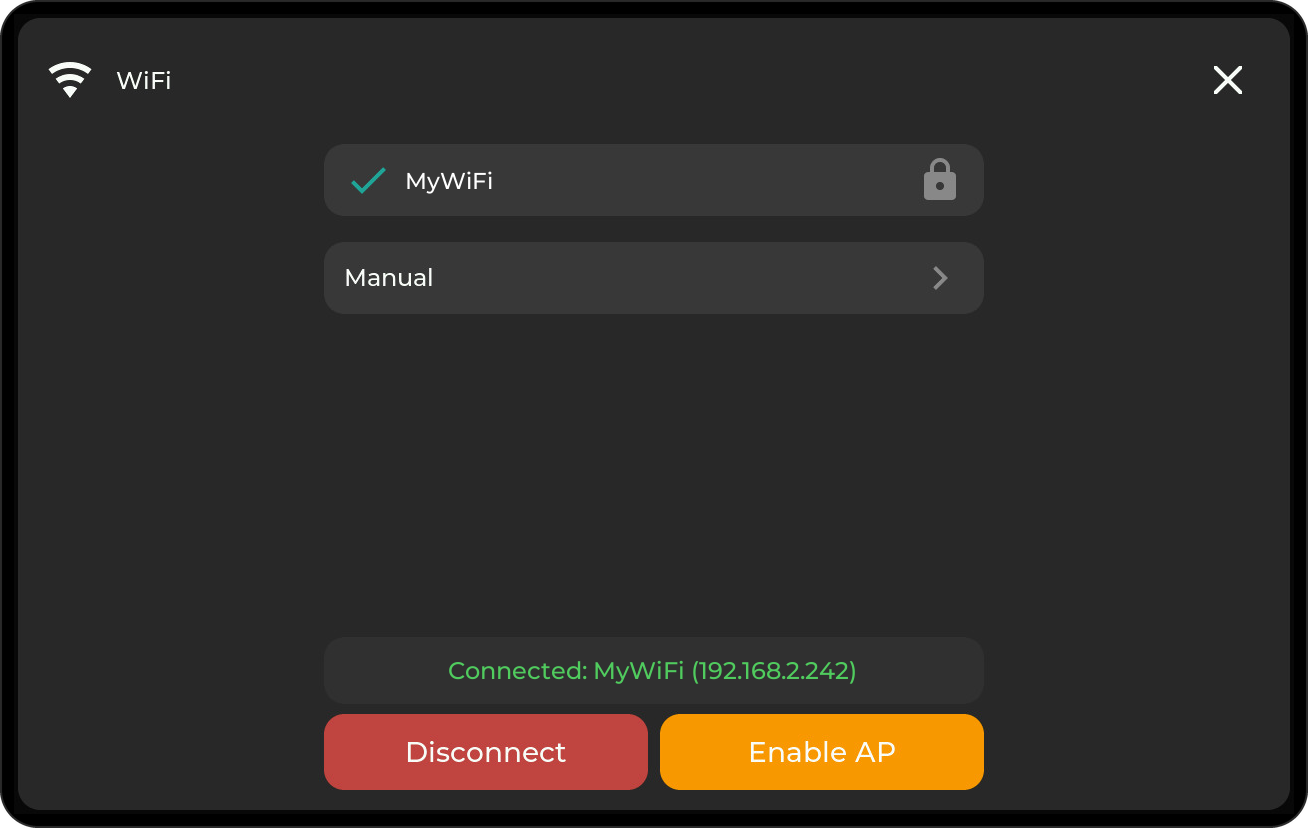 WiFi popup