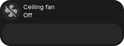 Fan tile while off