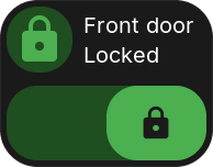 Lock tile, locked, in green