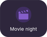 Button tile Movie night